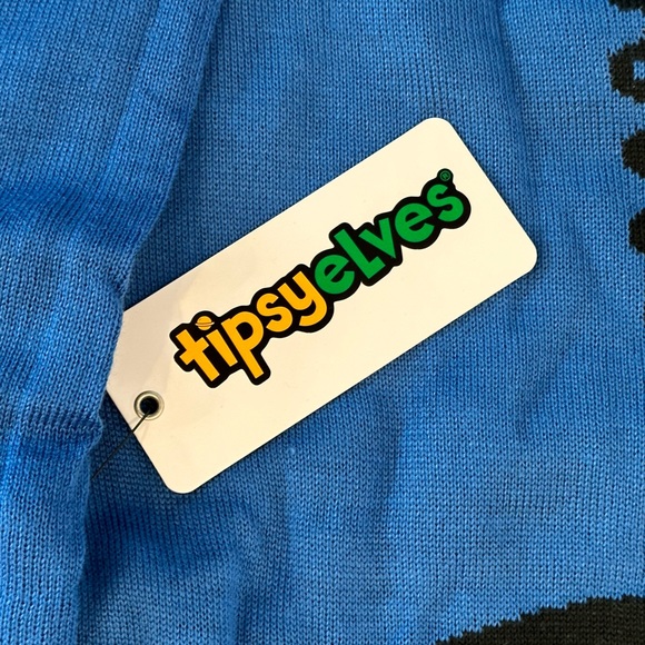 Tipsy Elves Rabbi We Last Eight Days Ugly Christmas Hannukah Sweater NWT XL - Picture 11 of 15